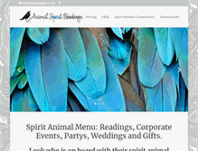 Tablet Screenshot of animalspiritreadings.com